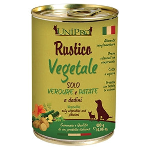 Unipro Rustico Vegetale Verdure e Patate 400gr Lattina Unipro Rustico Vegetale Verdure e Patate 400gr Lattina